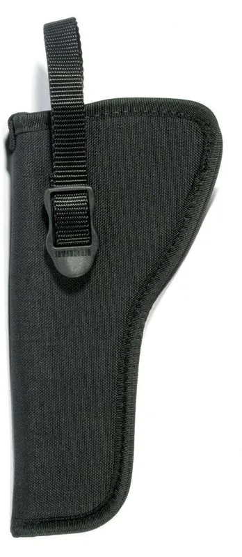 Blackhawk 73NH03BKL Hip Holster OWB LH 5-6.5" Med/Lg DA Revolver Nylon Black