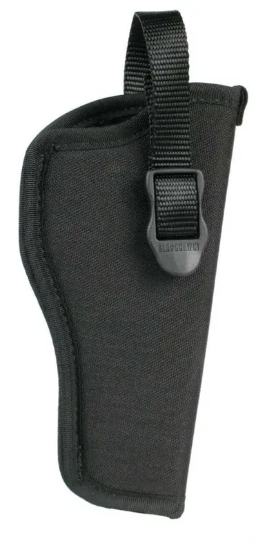Blackhawk 73NH04BKR Hip Holster Black Cordura 1000D Nylon OWB 4.5-5" Lg Auto, Open End Right Hand