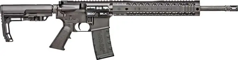 Black Rain BROSPEC15300BLK Spec15 300 Blackout 16" 30+1 Black Hard Coat Anodized Enhanced G.I. Sopmod Stock