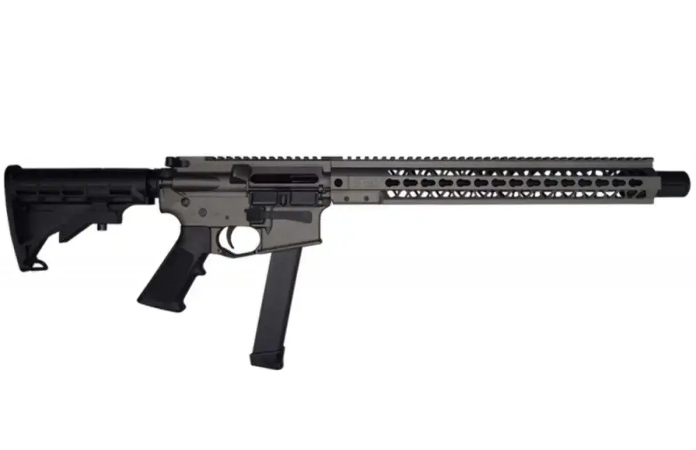 Brigade Firearms A0911633 BM-9 9mm Luger 16" 33+1 Tungsten Gray Cerakote Adjustable Stock 15" Rail