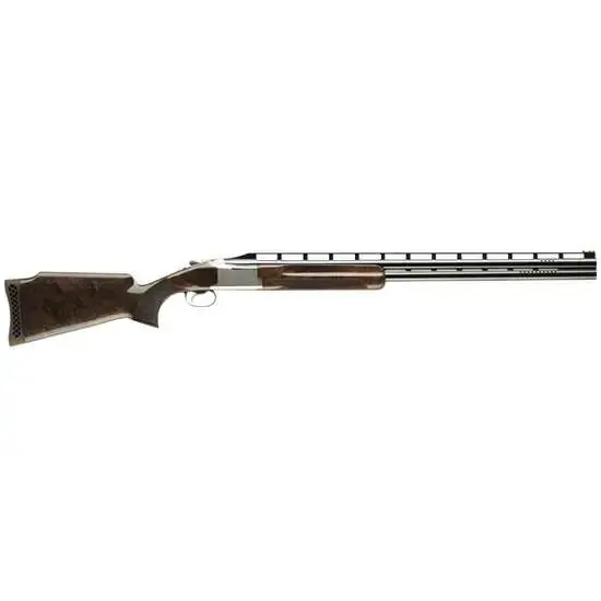 Browning 0135793010 Citori 725 Trap 12 Gauge 30" 2 2.75" Sliver Nitride w/Gold Accents Gloss Black Walnut Monte Carlo Stock Right Hand