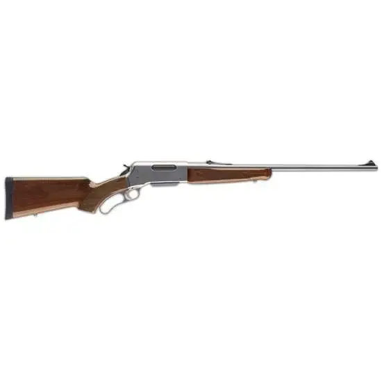 Browning 034018116 BLR Lightweight 7mm-08 Rem 4+1 20" Gloss Black Walnut Fixed w/Pistol Grip Stock Matte Nickel Right Hand