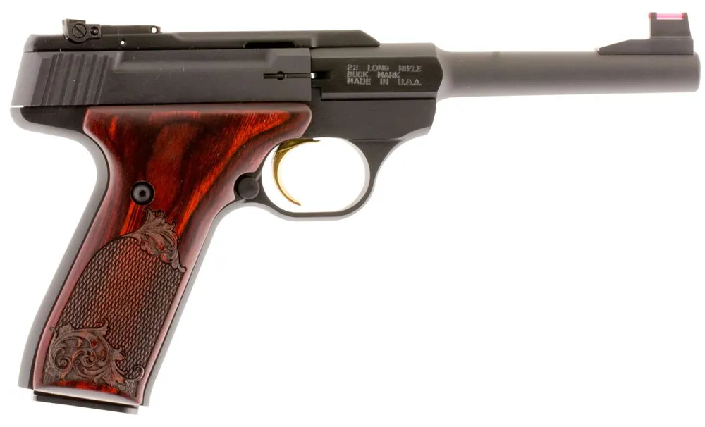 Browning 051519490 Buck Mark Challenge 22 LR 5.50" 10+1 Black Aluminum Alloy Rosewood