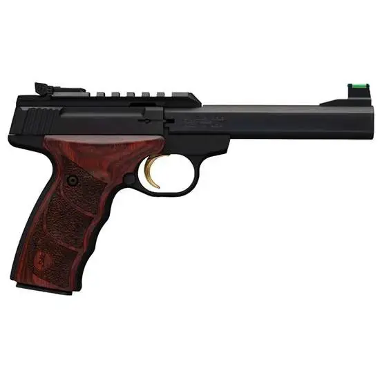 Browning 051533490 Buck Mark Plus 22 LR 5.50" 10+1 Black Black Rosewood Ultragrip DX Grip