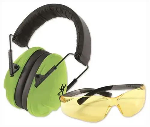 BRO RANGE KIT JUNIOR GREEN MUFFS PLUGS GLASSE