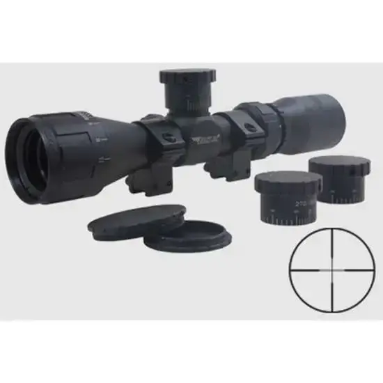 BSA 2227X32AOC Sweet 22 2-7x 32mm AO Obj 55.60-15.70 ft @ 100 yds FOV 1" Tube Matte Black Finish 30/30