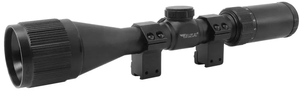 BSA AIR39X40AO Outlook Air Rifle 3-9x 40mm AO Obj 34.50-11 ft @ 100 yds FOV Matte Black Finish Mil-Dot