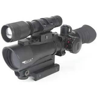 BSA TW30RDLL Tactical 1x 30mm 5 MOA Dot Illuminated Red Matte Black 140 Lumen LED Flashlight