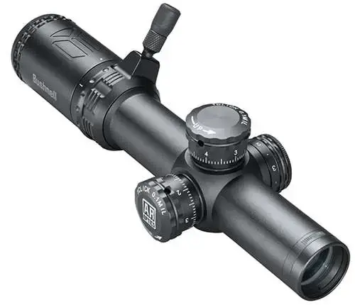 Bushnell AR71824I AR Optics 1-8x 24mm Obj 100-16 ft @ 100 yds FOV 30mm Tube Black Matte Finish Illuminated BTR-1 (SFP)