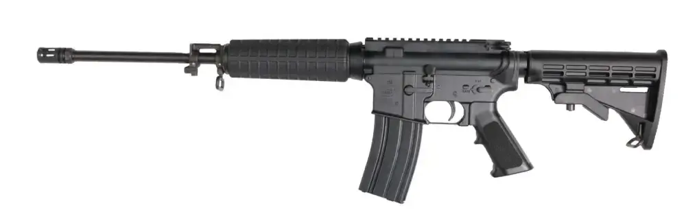 Bushmaster XM-15 QRC with Red Dot 223 Rem,5.56 NATO 16" 30+1 Black 6 Position Collapsible Stock