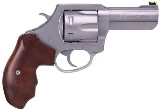Charter Arms 73526 Professional V 357 Mag 6 Round 3" Stainless Steel Wood Grip