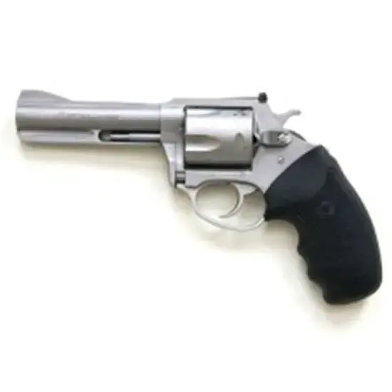 Charter Arms 74042 Pitbull 40 S&W 5 Round 4.20" Stainless Steel Black Rubber Grip