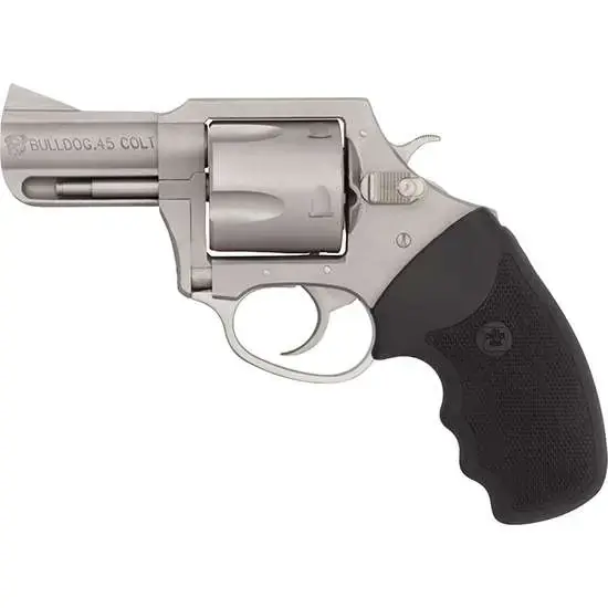 Charter Arms 74530 Bulldog45 Colt (LC) 2.50" 5 Round Stainless Black Rubber Grip