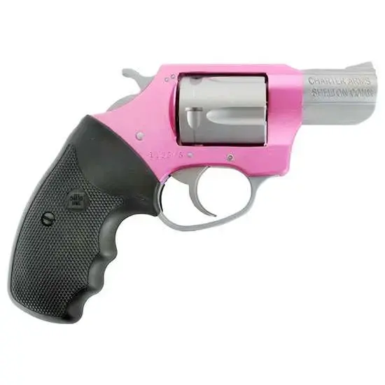 Charter Arms 93830 Southpaw 38 Special 5 Round 2" Matte Stainless Pink Aluminum Black Rubber Grip