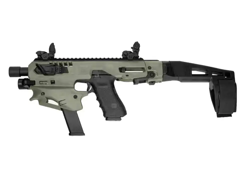 Command Arms MCKG MCK Standard Conversion Kit Fits Glock 17/19/19X/22/23/31/32/45 Gen3-5 OD Green Synthetic Stock