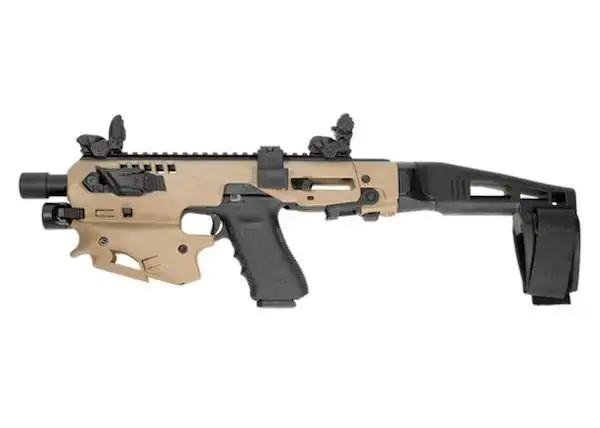 Command Arms MCKT MCK Standard Conversion Kit Fits Glock 17/19/19X/22/23/31/32/45 Gen3-5 Flat Dark Earth Synthetic Stock