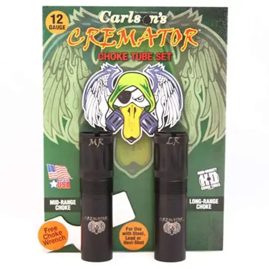 Carlsons 11612 Cremator Non-Ported Benelli/Beretta 12 Gauge Mid-Range ,Long Range 17-4 Stainless Steel Blued 2pk