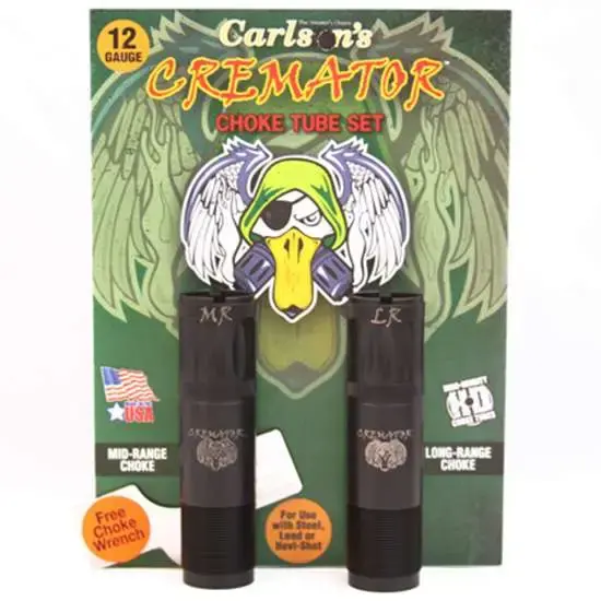 Carlsons 11632 Cremator Non-Ported Rem Choke 12 Gauge Mid-Range/Long-Range 17-4 Stainless Steel Black