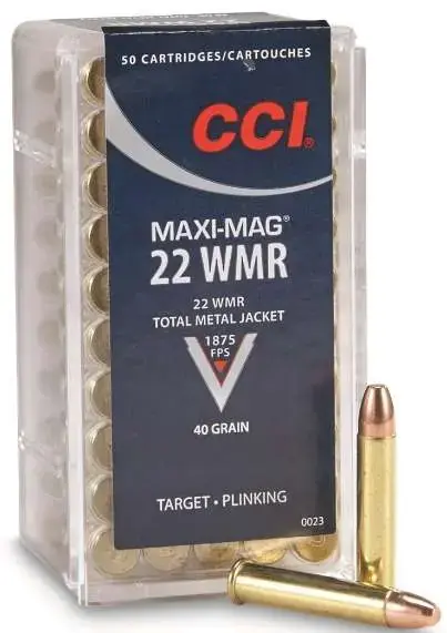 CCI 0023 Target & Plinking Maxi-Mag 22 Mag 40 gr Total Metal Jacket (TMJ) 50 Round Box