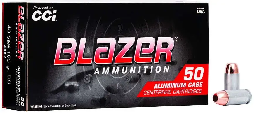 Blazer 40 Smith & Wesson Total Metal Jacket 165 GR 50Box