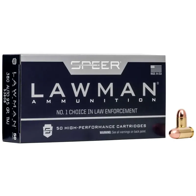 CCI 53608 Lawman 380 ACP Full Me