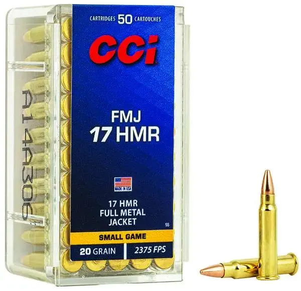 CCI 0055 GamePoint 17 HMR 20 gr Full Metal Jacket (FMJ) 50 Round Box