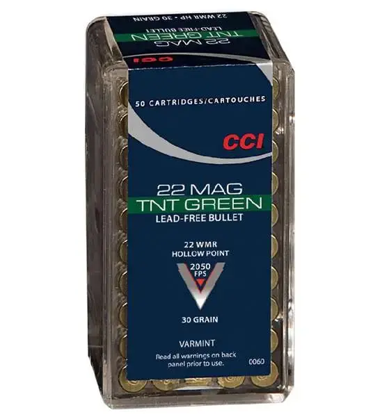 CCI 0063 Maxi-Mag TNT 22 Mag 30 gr Jacketed Hollow Point (JHP) 50 Round Box