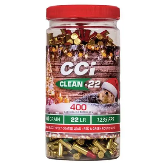 CCI AMMO 22LR HV RED GRN CHRISTMAS 400 Round Box