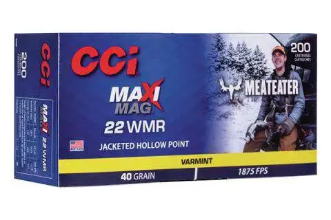 CCI 958ME Maxi-Mag Meat Eater 22 Mag 40 gr Jacketed Hollow Point (JHP) 200 Round Box