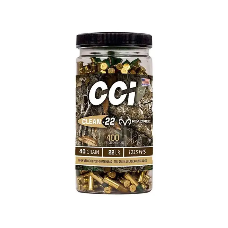 CCI 966CC 22LR 40 POLYCOATED GRN/TAN/BLK 400 rnds