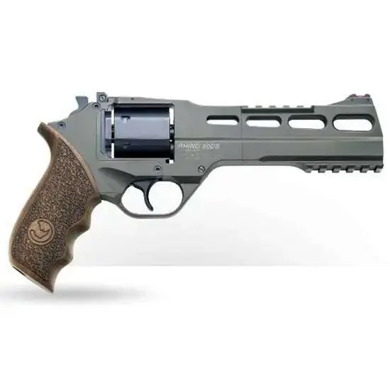 Chiappa Firearms 340282 Rhino 60DS 357 Mag 6" 6 Round OD Green Walnut Grip