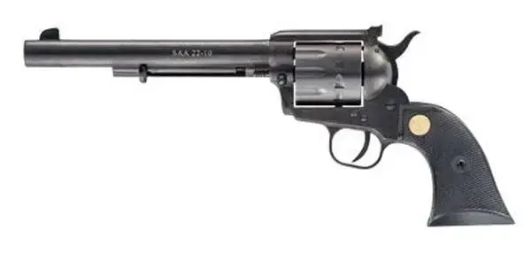 Chiappa Firearms 340170D SAA 1873 Dual Cylinder 22 LR,22 Mag 10 Round 7.50" Black Black Black Polymer
