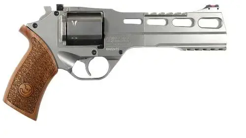 Chiappa Firearms CF340249 Rhino 60SAR *CA Compliant 357 Mag 6" 6 Round Nickel Plated Walnut Grip