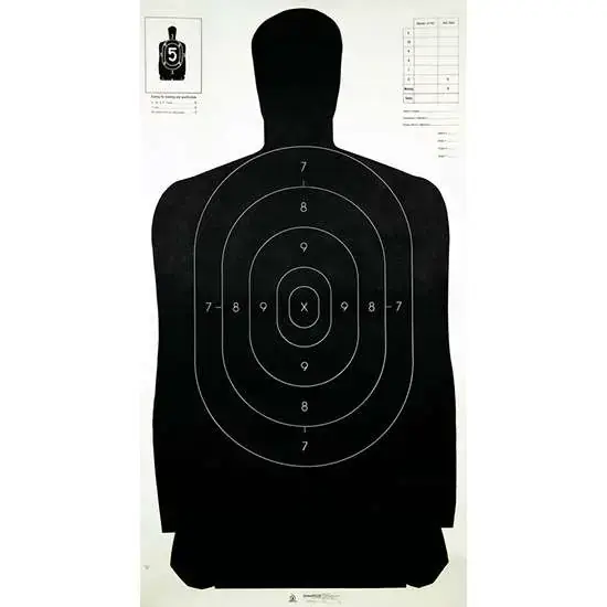 Champion Targets 40727 LE Silhouette Hanging Paper Target 24" x 45" 100 Per Pack
