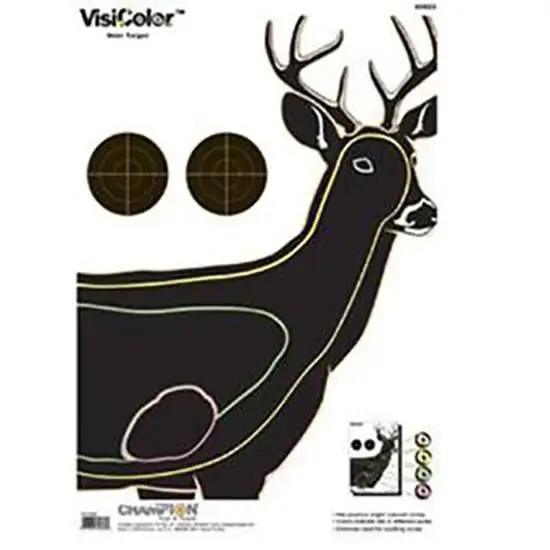 Champion Targets 45823 VisiColor Deer Hanging Paper Target 13" x 18" 10 Per Pack