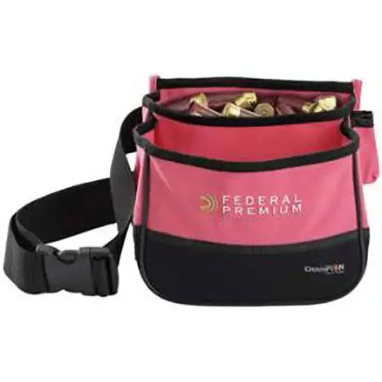 Champion Targets 45853 Trapshooting Double Shell Pouch 2 boxes Pink Nylon