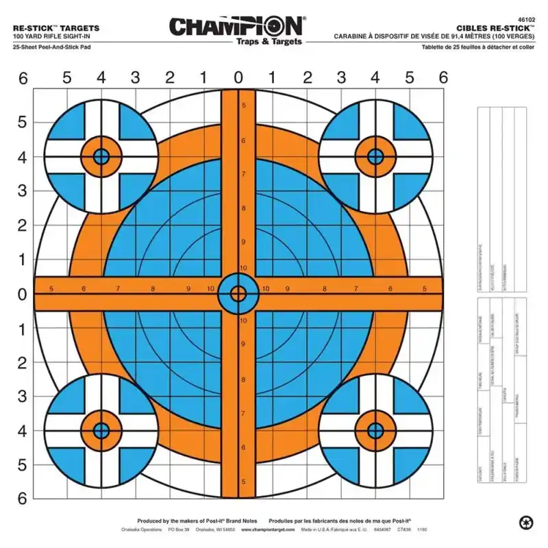CHAMP 100YD RIFLE SIGHT (16X16)