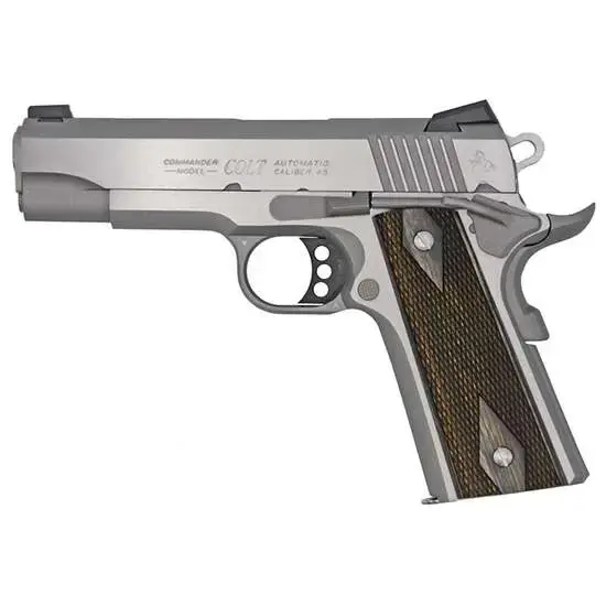 Colt Mfg O4040XE Combat Commander 45 ACP Single 4.25" Stainless Steel Frame Stainless Slide