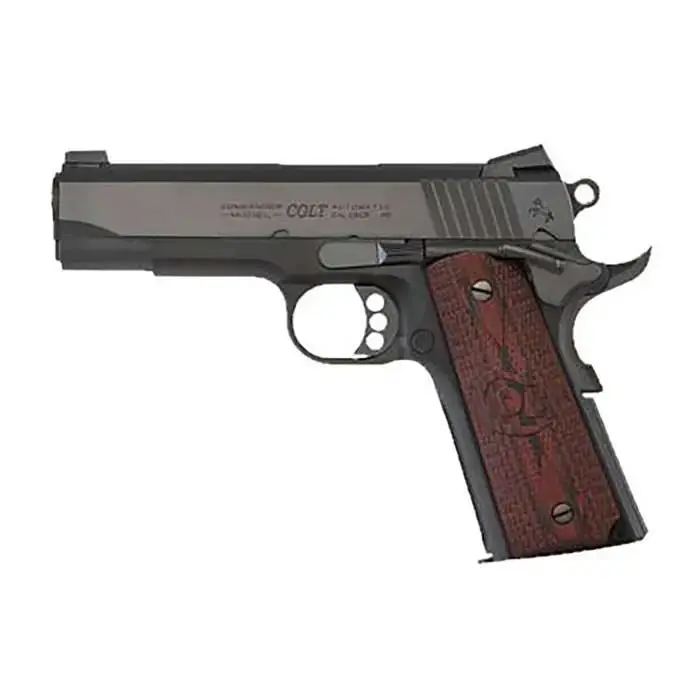 Colt Mfg O4842XE 1911 Lightweight Commander 9mm Luger Single 4.25" 9+1 Black G10 Grip Blued Carbon Steel Slide