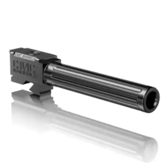CMC Triggers 75512 Match Precision 9mm Luger 4.48" fits Glock 17 Gen 3-4 Black DLC Fluted