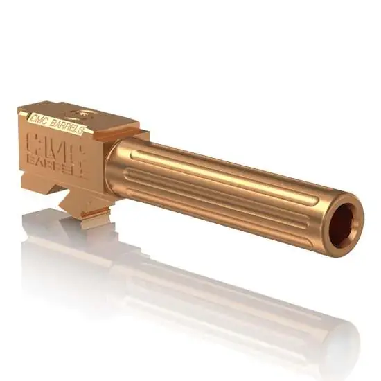CMC Triggers 75524 Match Precision 9mm Luger 4.01" fits Glock 19 Gen 3-4 Bronze DLC Fluted