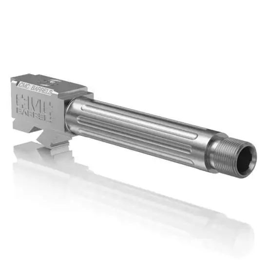 CMC Triggers 75525 Match Precision 9mm Luger 4.01" fits Glock 19 Gen 3-4 Stainless Fluted/Threaded