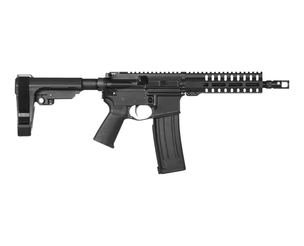 CMMG 54A241B Banshee 200 MK4 5.7x28mm 8" 40+1 Black Hard Coat Anodized Black Magpul MOE Grip CMMG 6 Position RipBrace (Conversion)