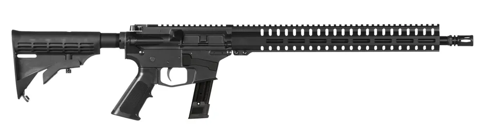 CMMG 92AE624 MK17 Resolute 100 9mm Luger 16.10" 21+1 Black Hard Coat Anodized Receiver 6 Position M4 Stock Black A2 Grip