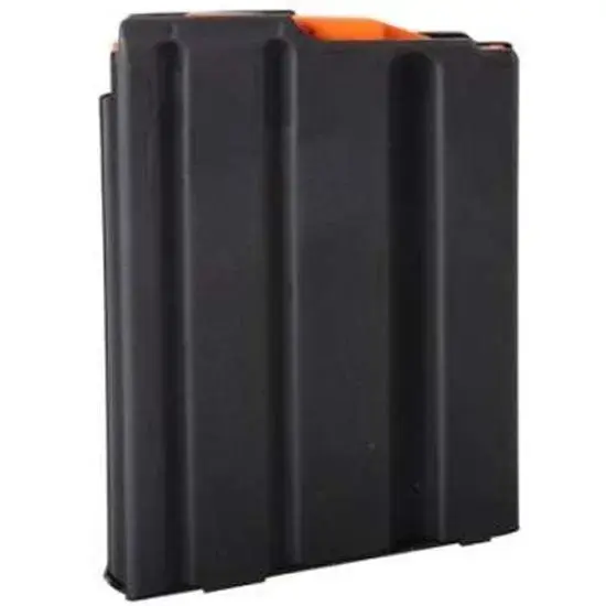C Products Defense Inc 5X23041188CPD DURAMAG 223 Rem,5.56x45mm NATO AR-15 5rd Black w/Orange Follower Stainless Steel