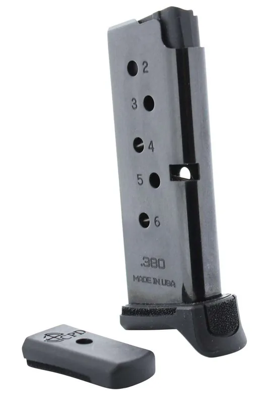 C Products Defense Inc 6X38141205RCPD DURAMAG Ruger 380 ACP LCP, LCP2 6rd Black Detachable