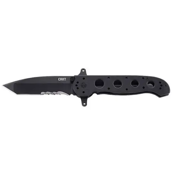 Columbia River M16-14SFG M16-14SFG Special Forces 3.99" Drop Point Tanto Veff Serrated Black TiCN Nitride 1.4116 G10 Black Handle Folding