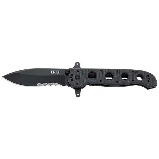 Columbia River M21-14SFG M21-14SFG Special Forces 3.99" Spear Point Veff Serrated Black Titanium Nitride 8Cr14MoV SS G10 Black Handle Folding