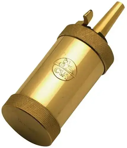 CVA Cylinder Field Flask Brass 2