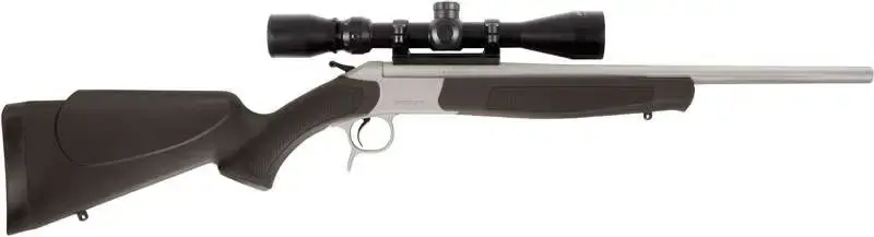 CVA Scout Compact TD .243 Caliber 20 Inch Stainless Steel Barrel Black Composite